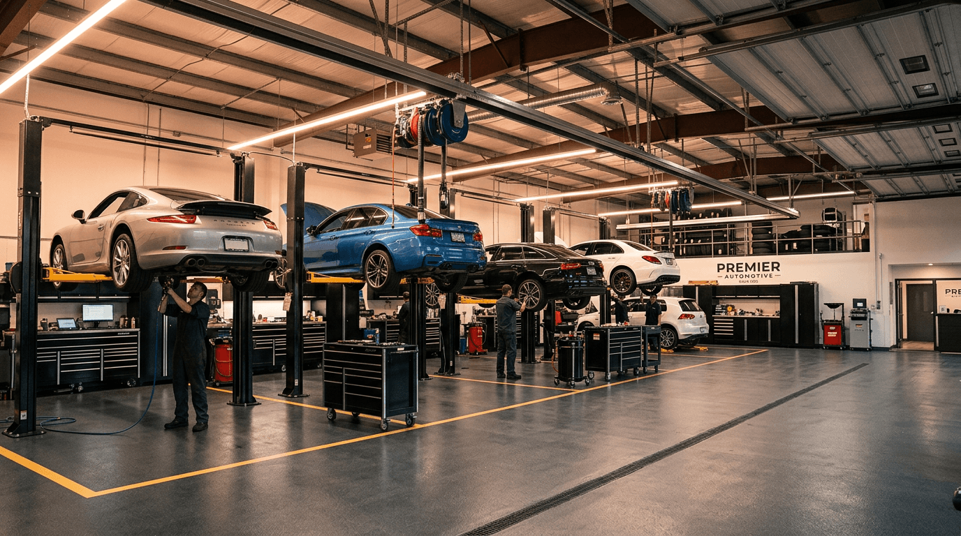 Moderní dílna ProFit Autoservis s hydraulickými zvedáky